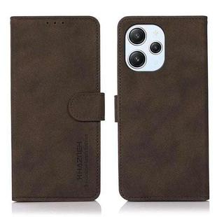 For Xiaomi Redmi 12 4G KHAZNEH Matte Texture Leather Phone Case(Brown)