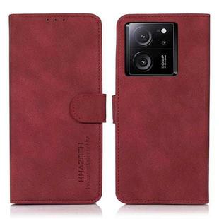 For Xiaomi 13T / Redmi K60 Ultra KHAZNEH Matte Texture Leather Phone Case(Red)