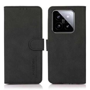 For Xiaomi 14 Pro KHAZNEH Matte Texture Leather Phone Case(Black)