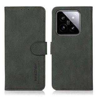 For Xiaomi 14 Pro KHAZNEH Matte Texture Leather Phone Case(Green)