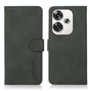 For Xiaomi Poco F6 / Redmi Turbo 3 KHAZNEH Matte Texture Leather Phone Case(Green)