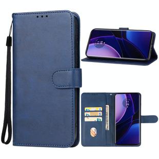 For Motorola Edge 2023 Leather Phone Case(Blue)