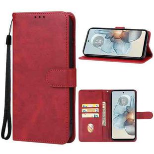 For Motorola Moto G24 Power Leather Phone Case(Red)