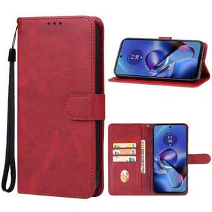 For Motorola Moto G64 5G Leather Phone Case(Red)