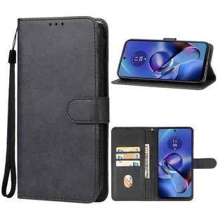 For Motorola Moto G64 5G Leather Phone Case(Black)