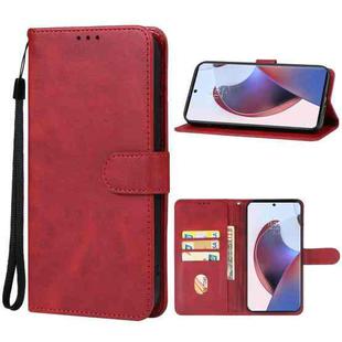 For Motorola Moto X50 Ultra Leather Phone Case(Red)