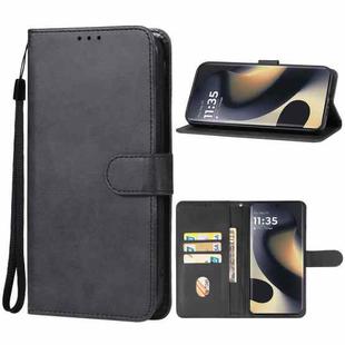 For Motorola Edge 2024 Leather Phone Case(Black)