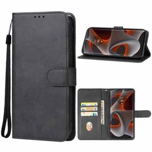 For Motorola Edge 50s Pro Leather Phone Case(Black)