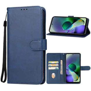 For Motorola Moto G54 Power Leather Phone Case(Blue)