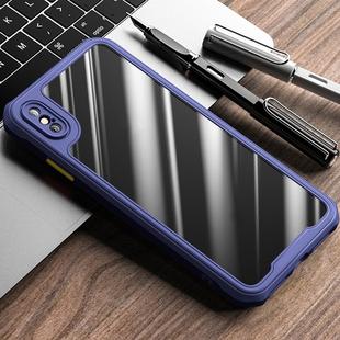For iPhone X / XS iPAKY Dawn Series Airbag Shockproof TPU Case(Blue)