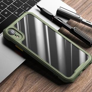 For iPhone XR iPAKY Dawn Series Airbag Shockproof TPU Case(Army Green)