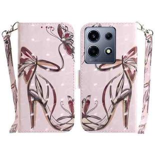 For Infinix Note 30 VIP 3D Colored Horizontal Flip Leather Phone Case(Butterfly High-heeled)
