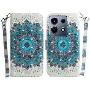 For Infinix Note 30 VIP 3D Colored Horizontal Flip Leather Phone Case(Peacock Wreath)