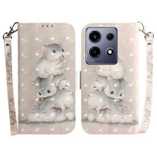 For Infinix Note 30 VIP 3D Colored Horizontal Flip Leather Phone Case(Squirrels)