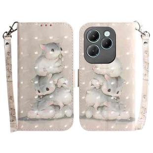 For Infinix Hot 40 / 40 Pro 3D Colored Horizontal Flip Leather Phone Case(Squirrels)