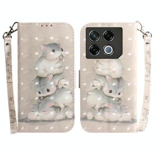 For Infinix GT 20 Pro 3D Colored Horizontal Flip Leather Phone Case(Squirrels)