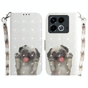 For Infinix Note 40 3D Colored Horizontal Flip Leather Phone Case(Pug)