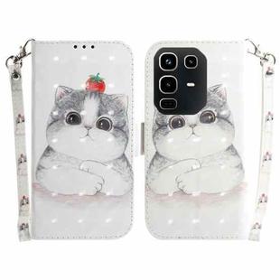 For Infinix Note 50 4G / Note 50 Pro 4G 3D Colored Flip Leather Phone Case(Cute Cat)