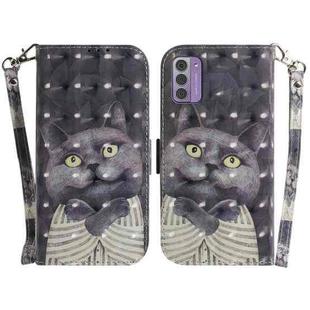 For Nokia G42 3D Colored Horizontal Flip Leather Phone Case(Hug Cat)