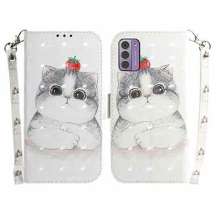 For Nokia G42 3D Colored Horizontal Flip Leather Phone Case(Cute Cat)