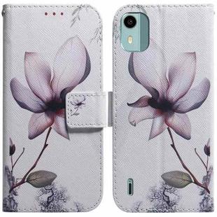 For Nokia C12 Coloured Drawing Flip Leather Phone Case(Magnolia)