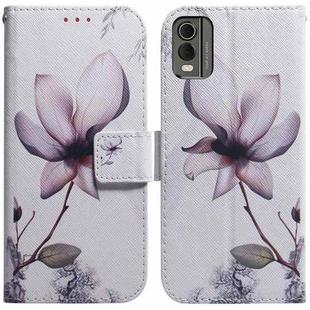 For Nokia C32 Coloured Drawing Flip Leather Phone Case(Magnolia)