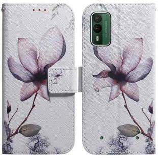 For Nokia XR21 Coloured Drawing Flip Leather Phone Case(Magnolia)