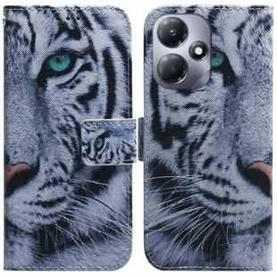 For Infinix Hot 30 Play Coloured Drawing Flip Leather Phone Case(Tiger)