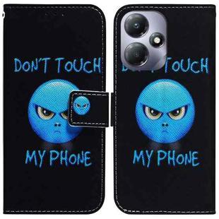 For Infinix Hot 30 Play Coloured Drawing Flip Leather Phone Case(Anger)