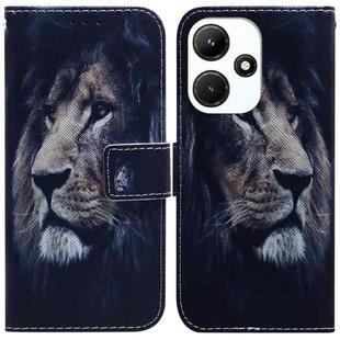 For Infinix Hot 30i Coloured Drawing Flip Leather Phone Case(Lion)