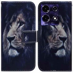 For Infinix Note 30 Coloured Drawing Flip Leather Phone Case(Lion)