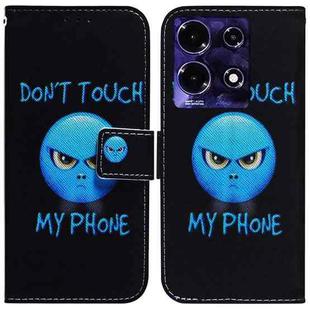 For Infinix Note 30 Coloured Drawing Flip Leather Phone Case(Anger)