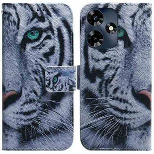 For Infinix Hot 30 Coloured Drawing Flip Leather Phone Case(Tiger)