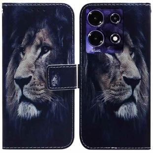 For Infinix Note 30i Coloured Drawing Flip Leather Phone Case(Lion)