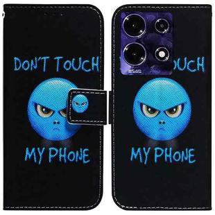 For Infinix Note 30i Coloured Drawing Flip Leather Phone Case(Anger)