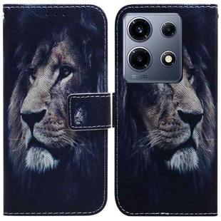 For Infinix Note 30 VIP Coloured Drawing Flip Leather Phone Case(Lion)