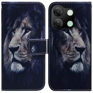 For Infinix Smart 7 HD Coloured Drawing Flip Leather Phone Case(Lion)