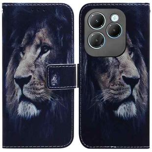 For Infinix Hot 40 / 40 Pro Coloured Drawing Flip Leather Phone Case(Lion)
