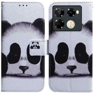For Infinix Note 40 Pro 5G / 40 Pro 4G Coloured Drawing Flip Leather Phone Case(Panda)