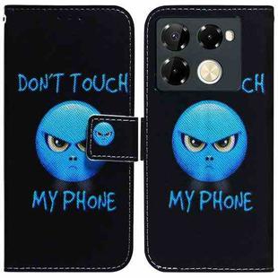 For Infinix Note 40 Pro 5G / 40 Pro 4G Coloured Drawing Flip Leather Phone Case(Anger)