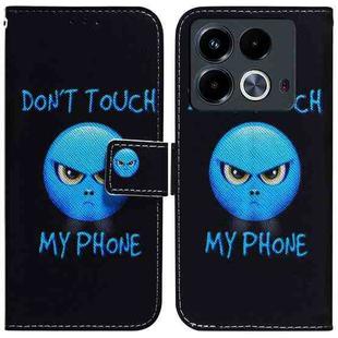 For Infinix Note 40 4G Coloured Drawing Flip Leather Phone Case(Anger)