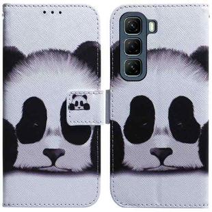 For Infinix Hot 50 4G Coloured Drawing Flip Leather Phone Case(Panda)