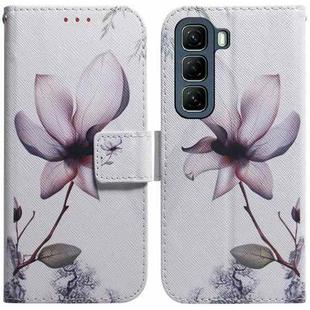 For Infinix Hot 50 5G Coloured Drawing Flip Leather Phone Case(Magnolia)