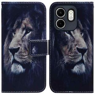 For Infinix Hot 50i / Smart 9 Coloured Drawing Flip Leather Phone Case(Lion)