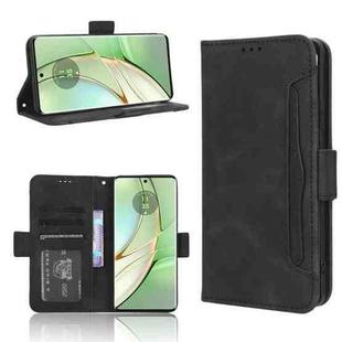 For Motorola Edge 40 Skin Feel Calf Texture Card Slots Leather Phone Case(Black)