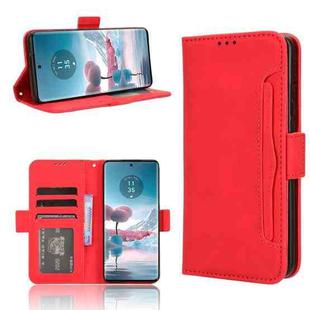 For Motorola Edge 40 Neo 5G Skin Feel Calf Texture Card Slots Leather Phone Case(Red)