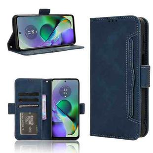 For Motorola Moto G54 5G Skin Feel Calf Texture Card Slots Leather Phone Case(Blue)