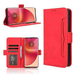 For Motorola Edge 50 Fusion Skin Feel Calf Texture Card Slots Leather Phone Case(Red)