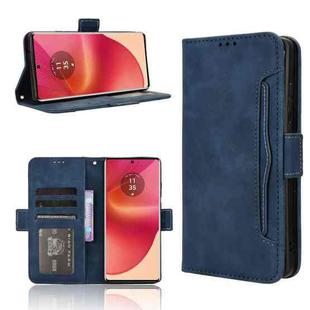 For Motorola Edge 50 Fusion Skin Feel Calf Texture Card Slots Leather Phone Case(Blue)