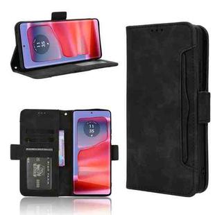 For Motorola Edge 50 Pro Skin Feel Calf Texture Card Slots Leather Phone Case(Black)